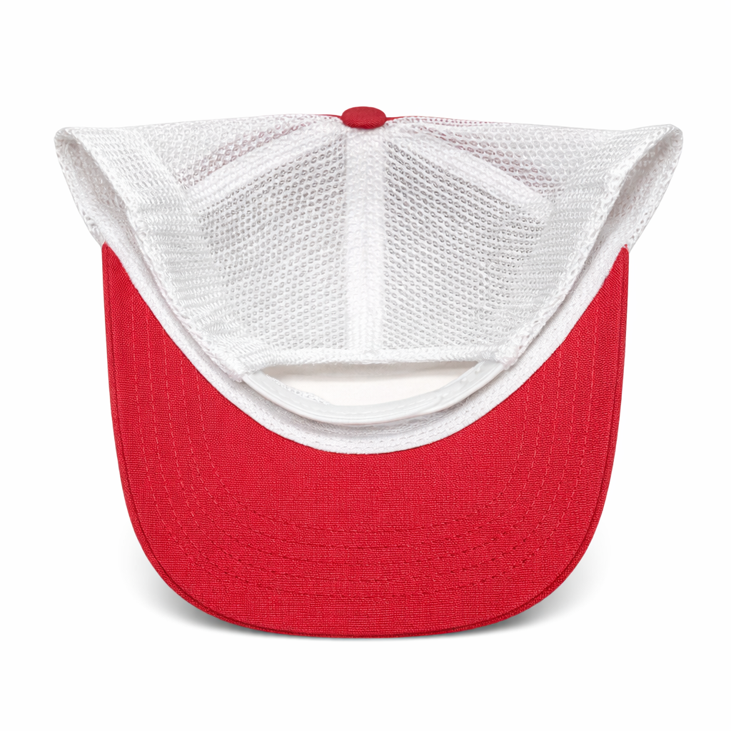 Red and White Baseball Style Trucker Cap